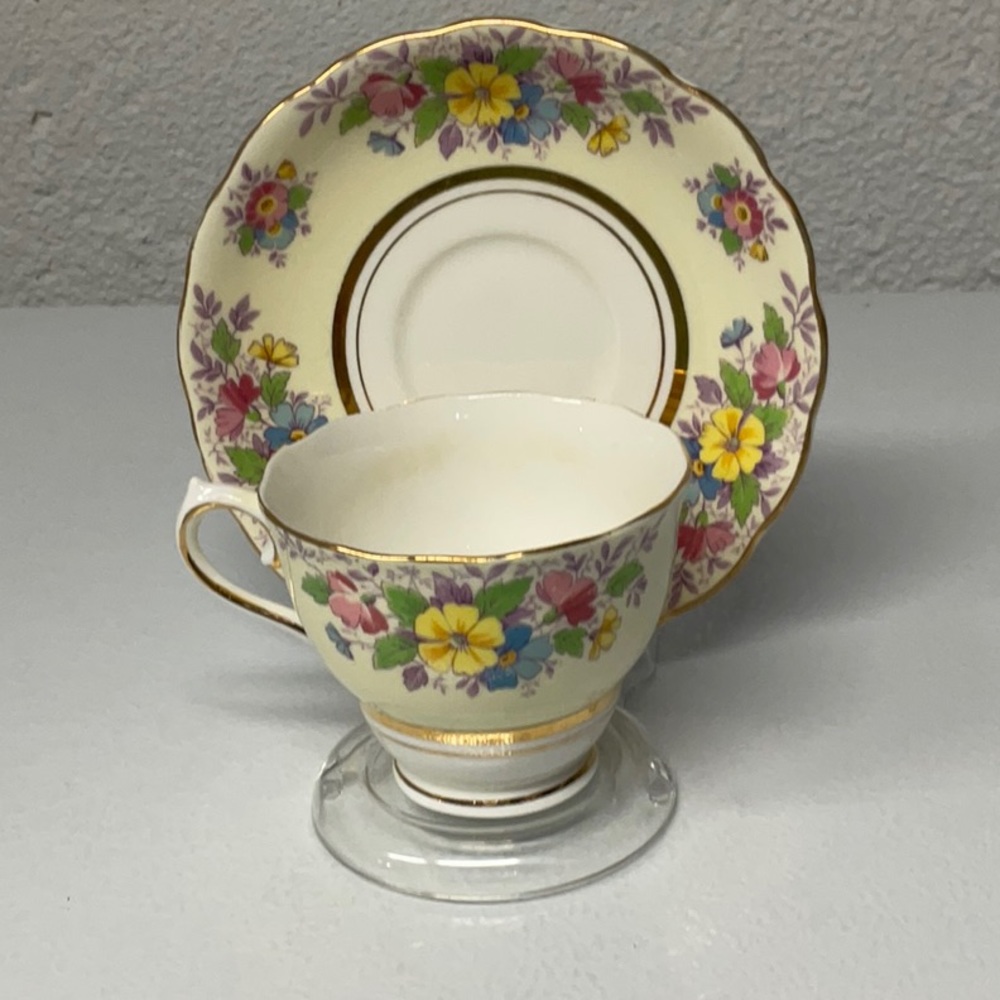 Colclough England Bone ChinaTea Cup & Saucer Set